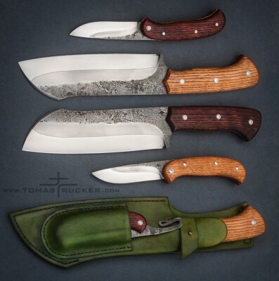 Knife sets made by knifemaker Tomas TRMAN Rucker