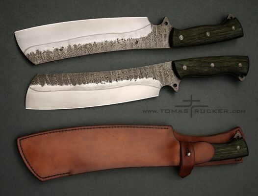 Camp knives made by knifemaker Tomas TRMAN Rucker