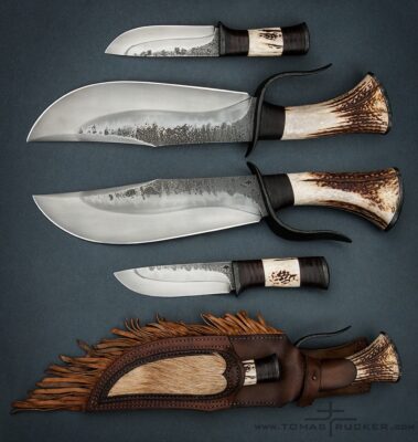 Large Bowie knife set