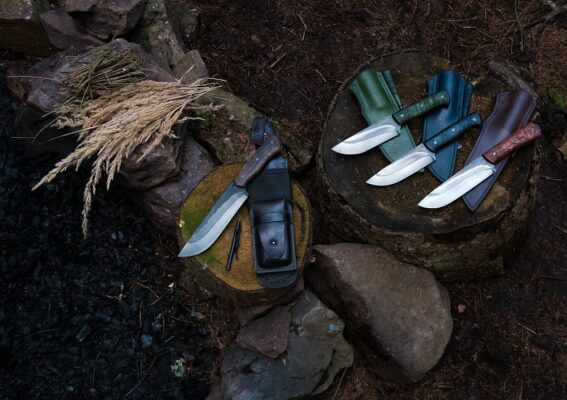 KNIVES by Tomas Rucker Ideal bushcraft knives showcased in their natural forest environment by Tomas Rucker.