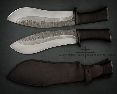 large leather handle knife